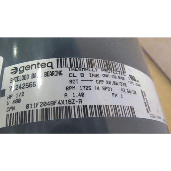Berner Motor,460V,1-2 HP 011F2048F4X18Z-A