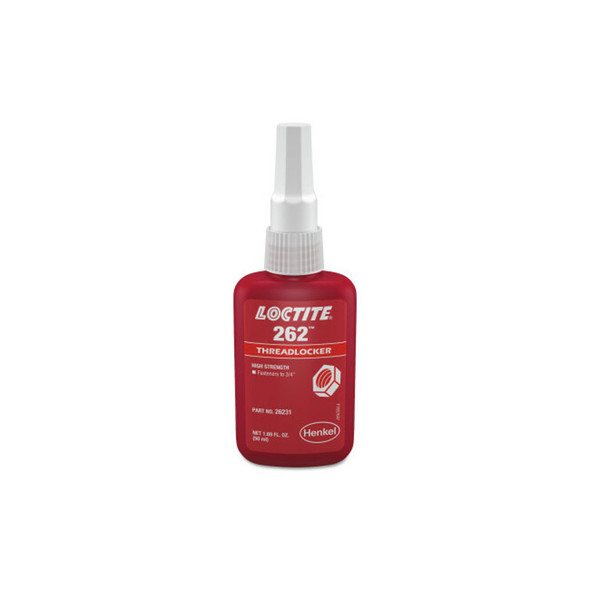 262™ Threadlocker, Medium to High Strength, 50 ml, Red