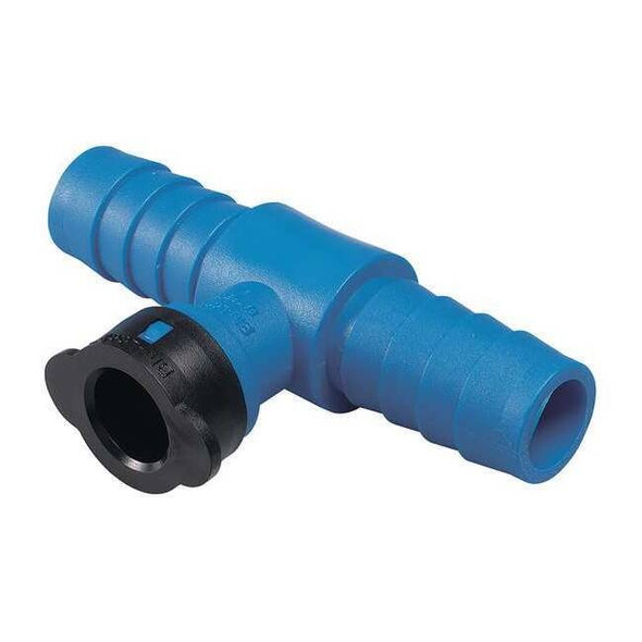 Hydrorain Tee,1 in. Insert x 1/2 in. Tube,150 psi 37904