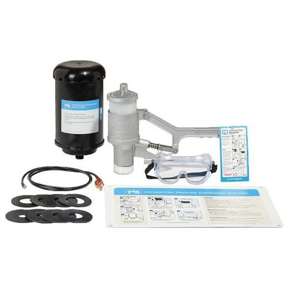 Pig AerosolCanRecyclingSystem,3inCanDia DRM1266 Pig AerosolCanRecyclingSystem,3inCanDia DRM1266