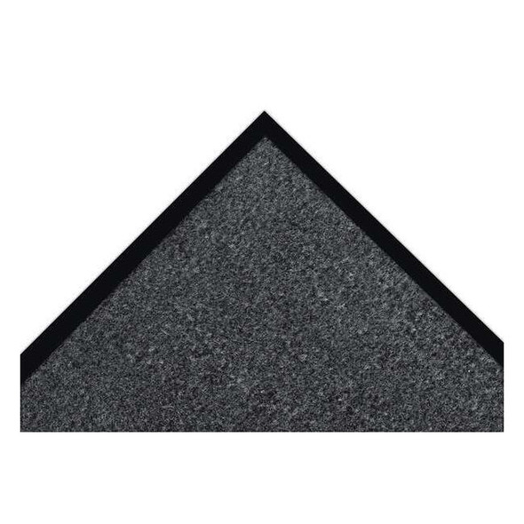 Entrance Mat, Polypropylene, 5/16 in Thick, Charcoal, 3 ft W x 10 ft L