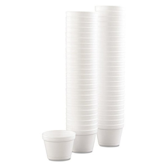 Dart Bowl Container,Foam,4 oz.,White,PK1000 4J6