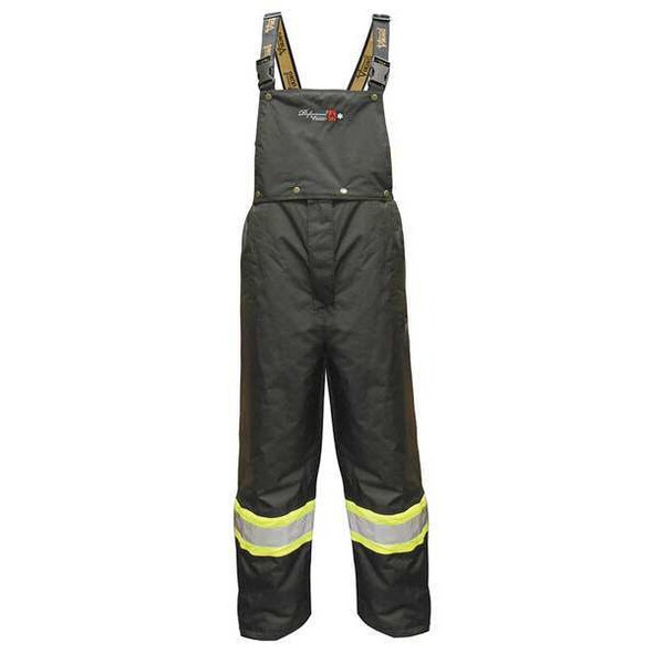 Viking Flame-Resistant Rain Bib Pants, S, 30 in Inseam, Polyester 3907FRP-S