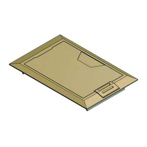 Steel City Box Cover, Floor Box Type, 1 Gang, Brass 664-CST-M-BRS