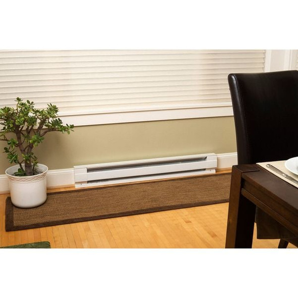 Cadet 48" Electric Baseboard Heater, White, 1000W, 120V 4F1000-1W
