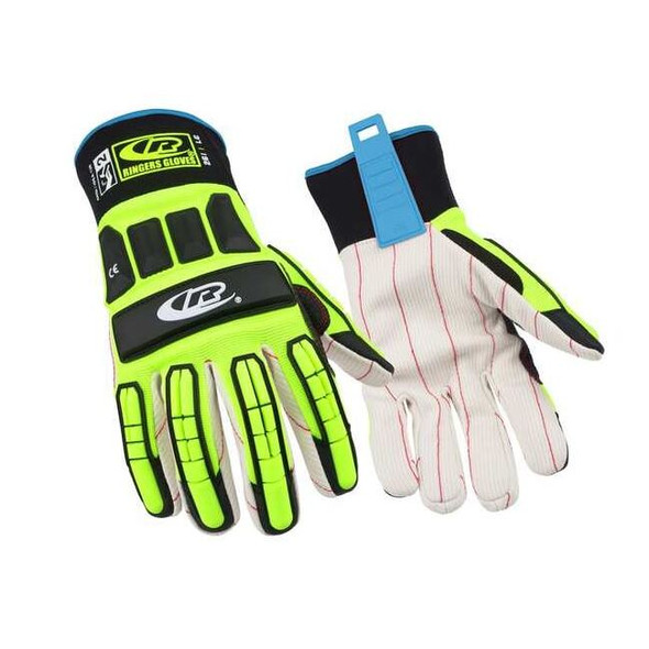 Ansell Impact Resistant Gloves,Green,L,PR 261