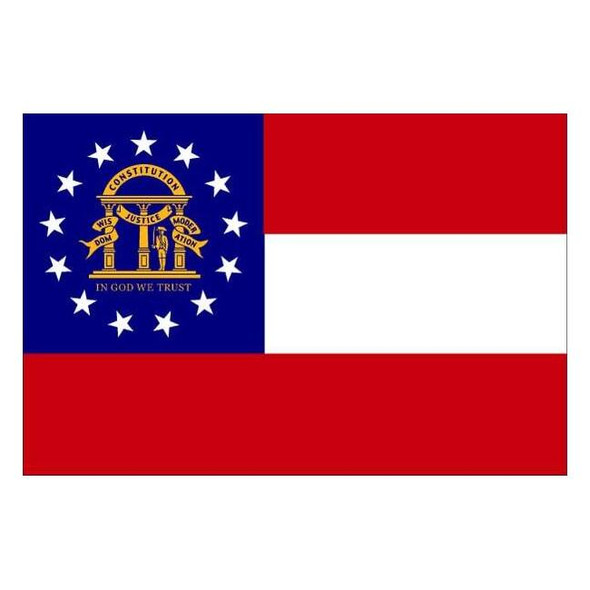 Annin Flagmakers Georgia State Flag,3x5 Ft 141162
