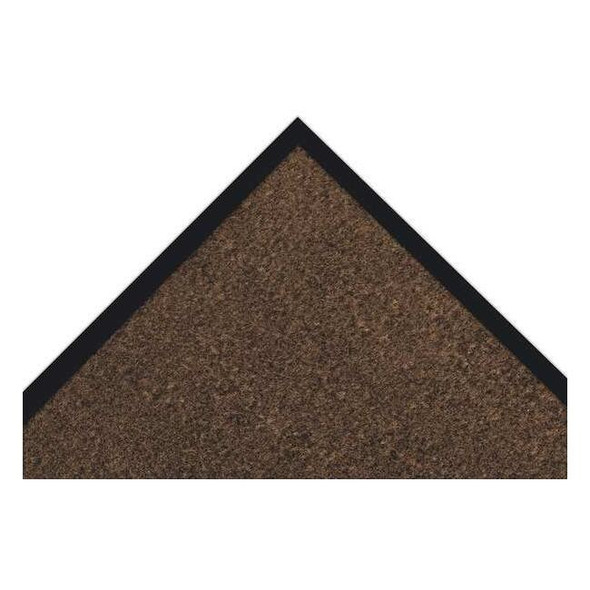 Entrance Mat, Polypropylene, 3/8 in Thick, Brown, 3 ft W x 4 ft L