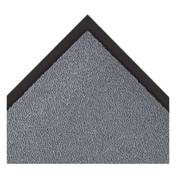 Entrance Mat, Polypropylene, 3/8 in Thick, Gray, 3 ft W x 6 ft L