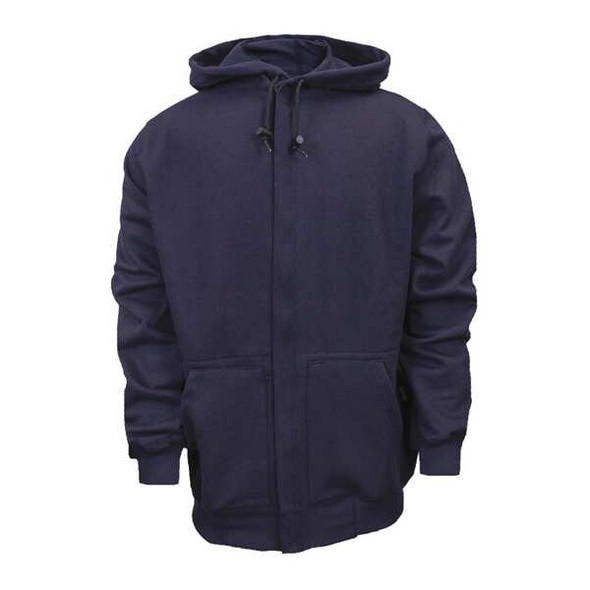 Men's Flame-Resistant Hooded Sweatshirt, 22 cal/sq cm, L, UltraSoft(R)
