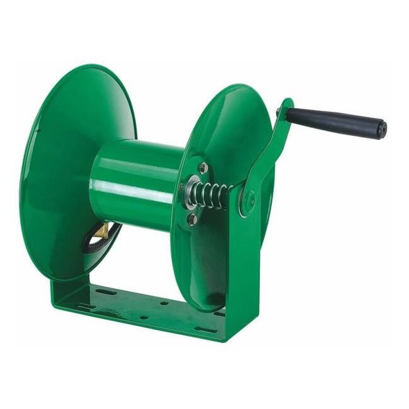 Speedaire Hand Crank Hose Reel,50 ft,3/8" ID,Green 440G18