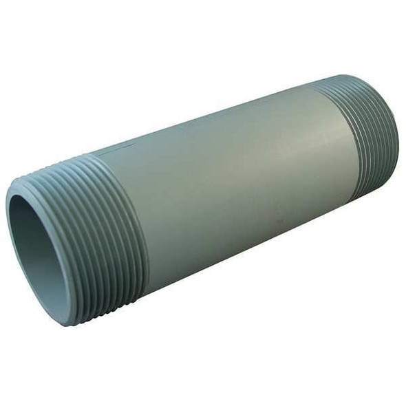 Manufacturer Varies Nipple,Threaded at Both Ends,2x10In,CPVC 887-100C