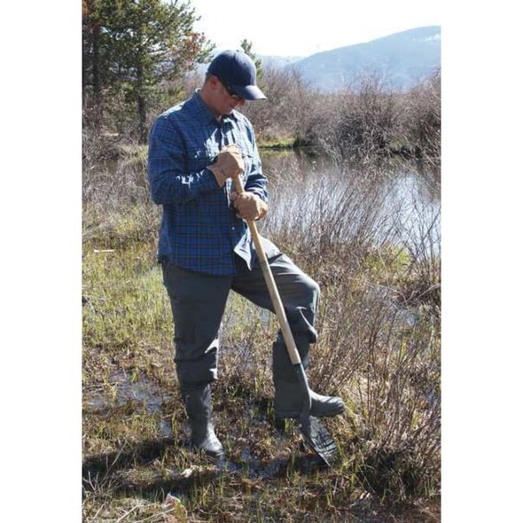 Men's Muck Chore Mid Rubber Boot, Plain Toe, 12" Height, Black, 11  CHM-000A/11