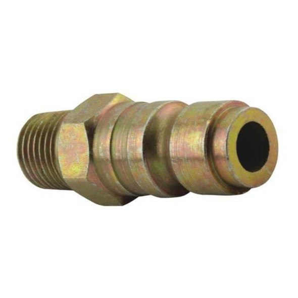 Milton P-Style Quick-Connect Plug, 1/4 in MNPT, Steel, PK10 1809