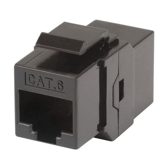 Monoprice Datacom Jack,Cat6,Coupler,Black 7297