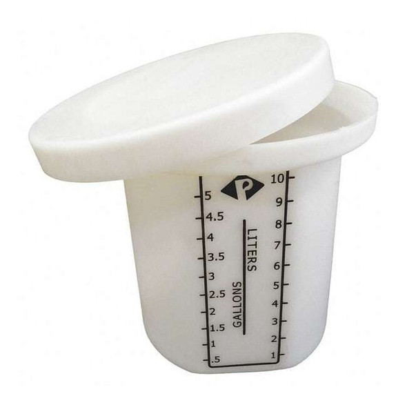 Storage Open Top Process Chemical Tank, Vertical, LDPE, Nat, 5 Gal