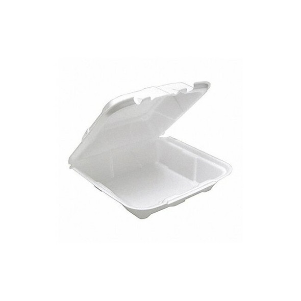 Pactiv Carry-Out Container,8-1/8" W,White,PK150 YTD188010000