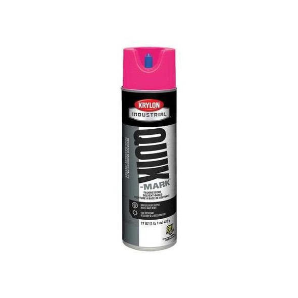 Inverted Marking Paint, 17 oz., Fluorescent Hot Pink, Solvent -Based