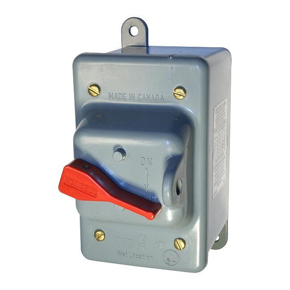 Manual Motor Switch, 30 A, 3 P, 3 Phase, Toggle, Circuit-Lock Series, NEMA 3R