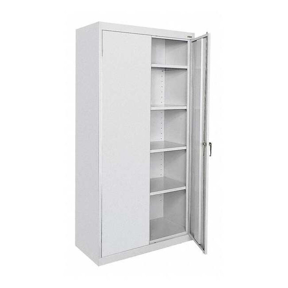 Medium Duty Welded Steel Storage Cabinet, 36x18,72, Dove Gray