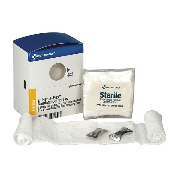 First Aid Kit Refill,2" Hema-Flex Bandage Compress, 4 Per Box