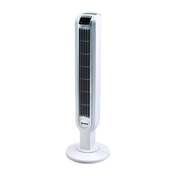3-1/2" Blade Dia Tower Fan, Oscillating, 3 Speeds, 120VAC, Remote Control