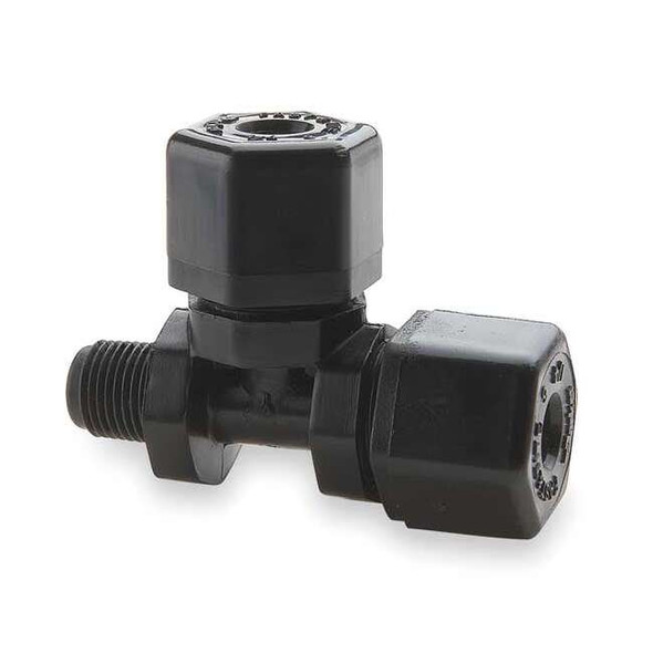 Parker 1/4" Compression x 3/8" MNPT Male Run Tee P6MR4