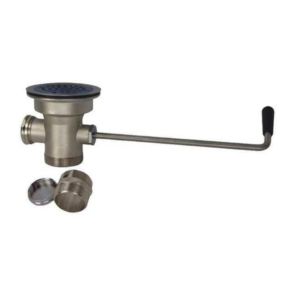 Dominion Faucets Waste Drain Waste Drain, 2" Pipe Dia., Cast Brass 59-0001