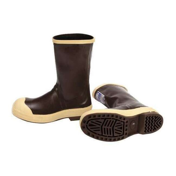 Men's Servus Neoprene III Rubber Boot, Steel Toe, 12" Height, Tan, 9