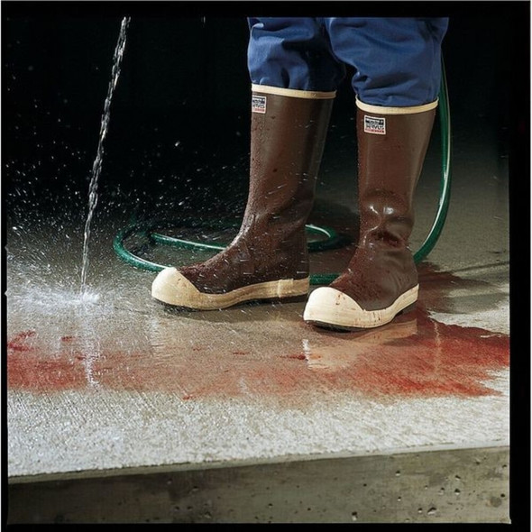 Honeywell Servus Men's Servus Rubber Boot, Steel Toe, 15" Height, Tan, 7 22214-7