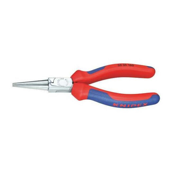 Knipex 6 1/4 in 30 Long Nose Plier Multi-Component Grip Handle 30 35 160