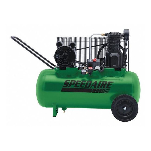 Speedaire Portable Air Compressor,15gal,Horizontal 52YM09