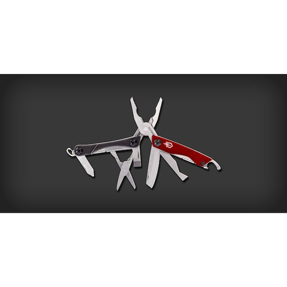 Gerber Multi-Tool,10 Tools,2-3/4 In,Red/Black 31-001040