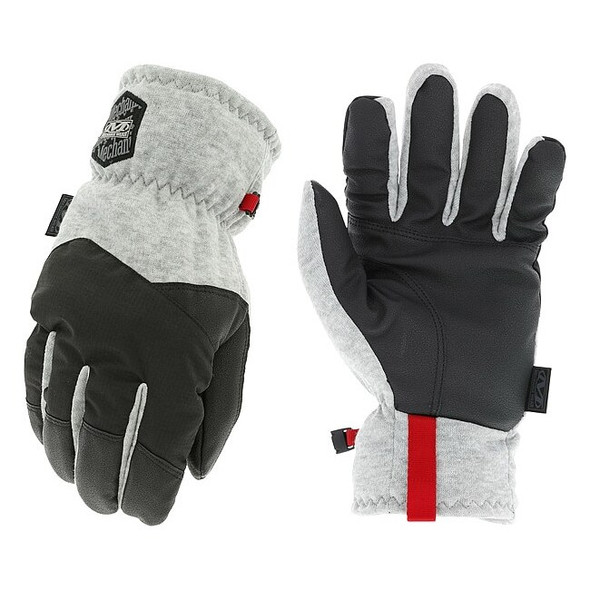 CWKG-58 Mechanics Gloves, Synthetic Leather Palm, Fleece Back, 11, Black/Gray