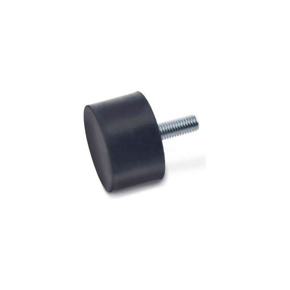 Vibration/Shock Absorption Mount Threaded Stud 1.00"" Dia .50""H 1/4-20 Thread
