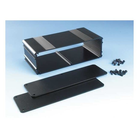 Screws Electrical Enclosures, 3.16 in H, 2.11 in D, 6.69 in W, 4, Aluminum