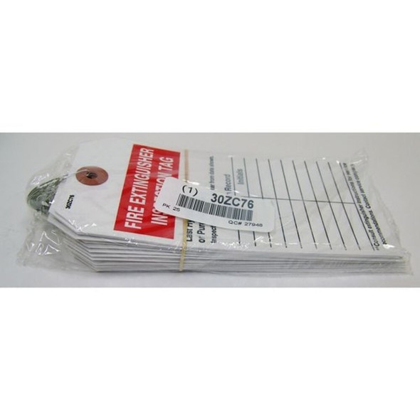 Manufacturer Varies Tag,White,5-3-4inH,2-7-8inW,PK25 30ZC76