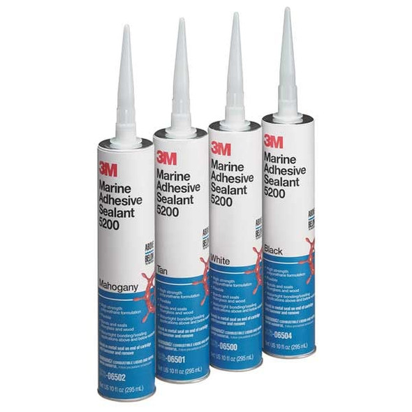 3m Polyurethane Adhesive Sealant, 10 oz, Cartridge, Black, Polyurethane Base, 5200 06504
