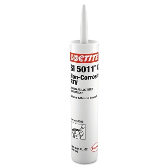 Superflex Non-Corrosive RTV, Silicone Adhesive Sealants, 300 mL Cartridge, Clear