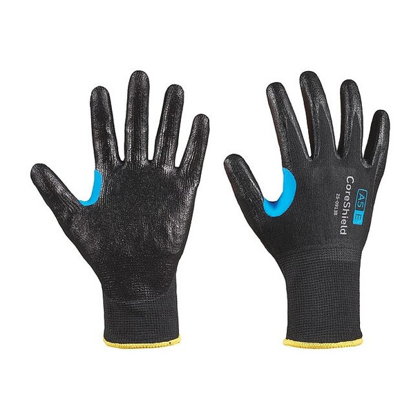 Cut-Resistant Gloves, Cut Level A5 ,Dipped ,Nitrile ,Smooth ,7 1 PR
