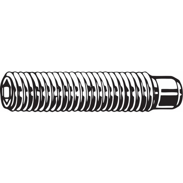 Manufacturer Varies Set Screw,ST,M8 x 1.25mm,Dog,20mm,PK100 M07820.080.0020