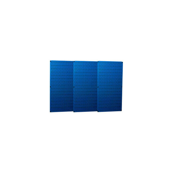 Wall Control Industrial Metal Pegboard Blue 48"" X 32"" X 3/4""