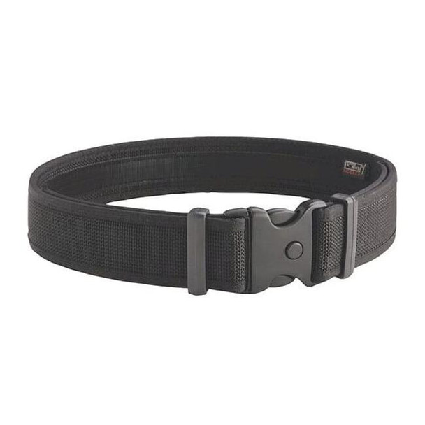 Uncle Mikes Duty Belt, Nylon, Black, M, Buckle, Hook-and-Loop 87771