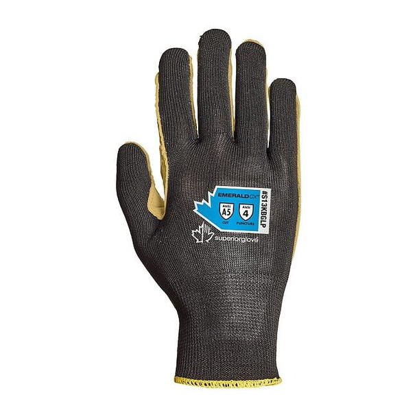 Superior Glove Leather Gloves, Cut Level A5 ,L 1 PR S13KBGLP-S