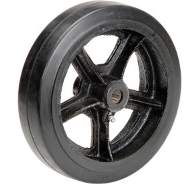 Global Industrial 10"" x 2-1/2"" Mold-On Rubber Wheel - Axle Size 3/4""