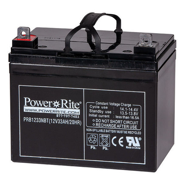 Power Rite® Battery, 12V, 33 Ah (Nut & Bolt Connection), 1/Each