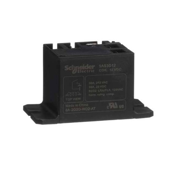 Panel Flange, Enclosed Power Relay, 30 A, 4 Pins, Faston Connector
