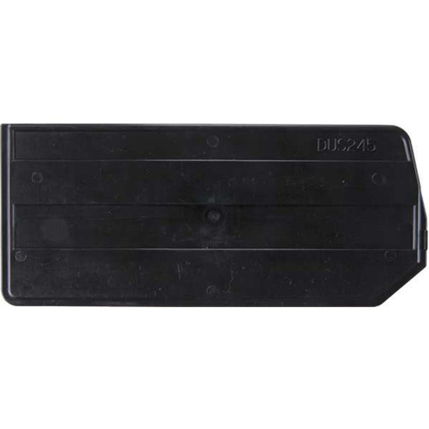 Quantum Storage Systems Plastic Divider, Black, 10 in L, 4 1/4 in H, 6 PK DUS245