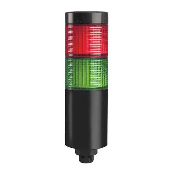 Tower Light Assembly, Red, Green, 24V AC/DC, 80 FPM, 56 mm Dia., Direct