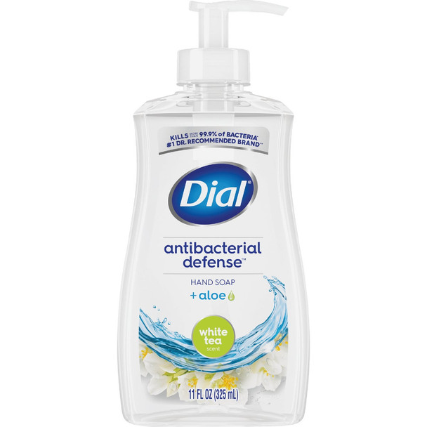 Dial Antibacterial Defense 11 Oz. White Tea & Vitamin Liquid Hand Soap 2499397